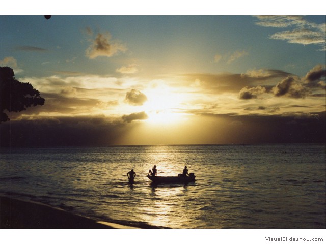 Tahiti fishermen